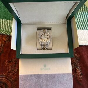 Rolex Datejust Bussdown with lab diamonds 41MM.  Brand new never worn once.